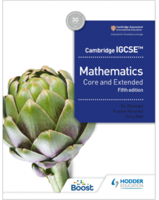 CAMBRIDGE IGCSE CORE AND EXTENDED MATHEMATICS FIFTH EDITION - 9781398373914