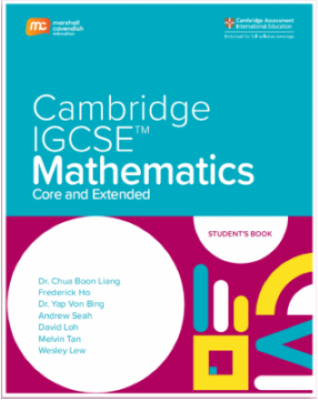 Cambridge IGCSE Core and Extended Mathematics (0580) Student's Book (eBook Bundle for 2 year) - 9789814913065