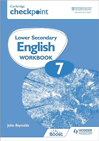 CAMBRIDGE CHECKPOINT LOWER SECONDARY ENGLISH WORKBOOK 7: 2ED - 9781398301337